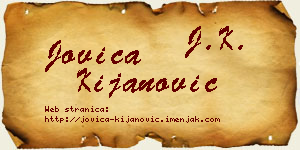 Jovica Kijanović vizit kartica